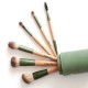 Набір пензликів для нанесення косметики в зеленому тубусі BRUSH TUBE MAKEUP SET