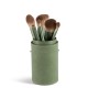 Набір пензликів для нанесення косметики в зеленому тубусі BRUSH TUBE MAKEUP SET